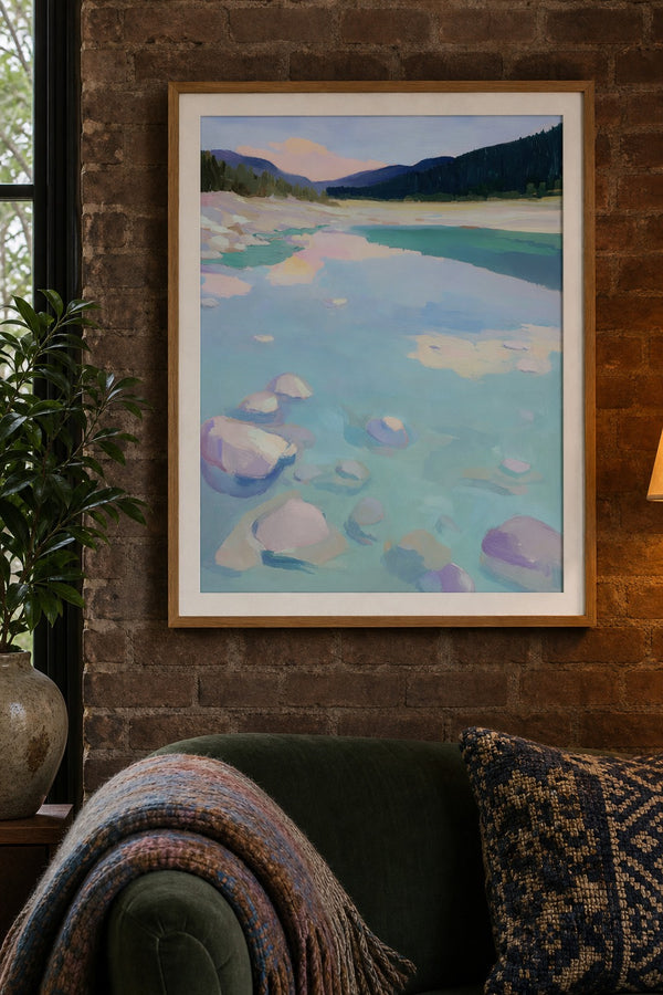 Still Water art print on white background