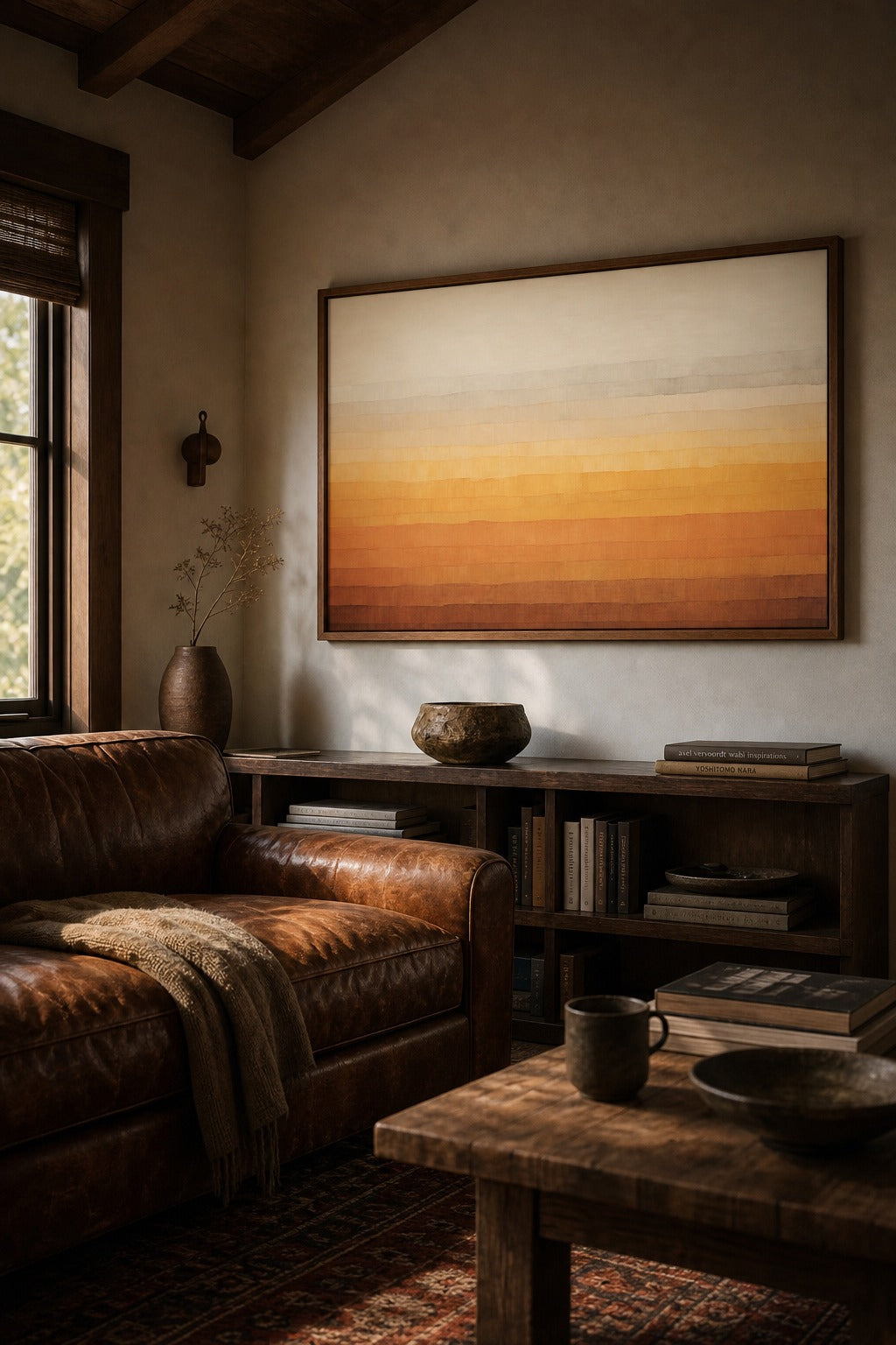 Sundrift art print, angled perspective view