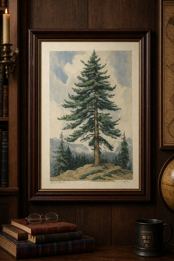 Tall Timber art print on white background
