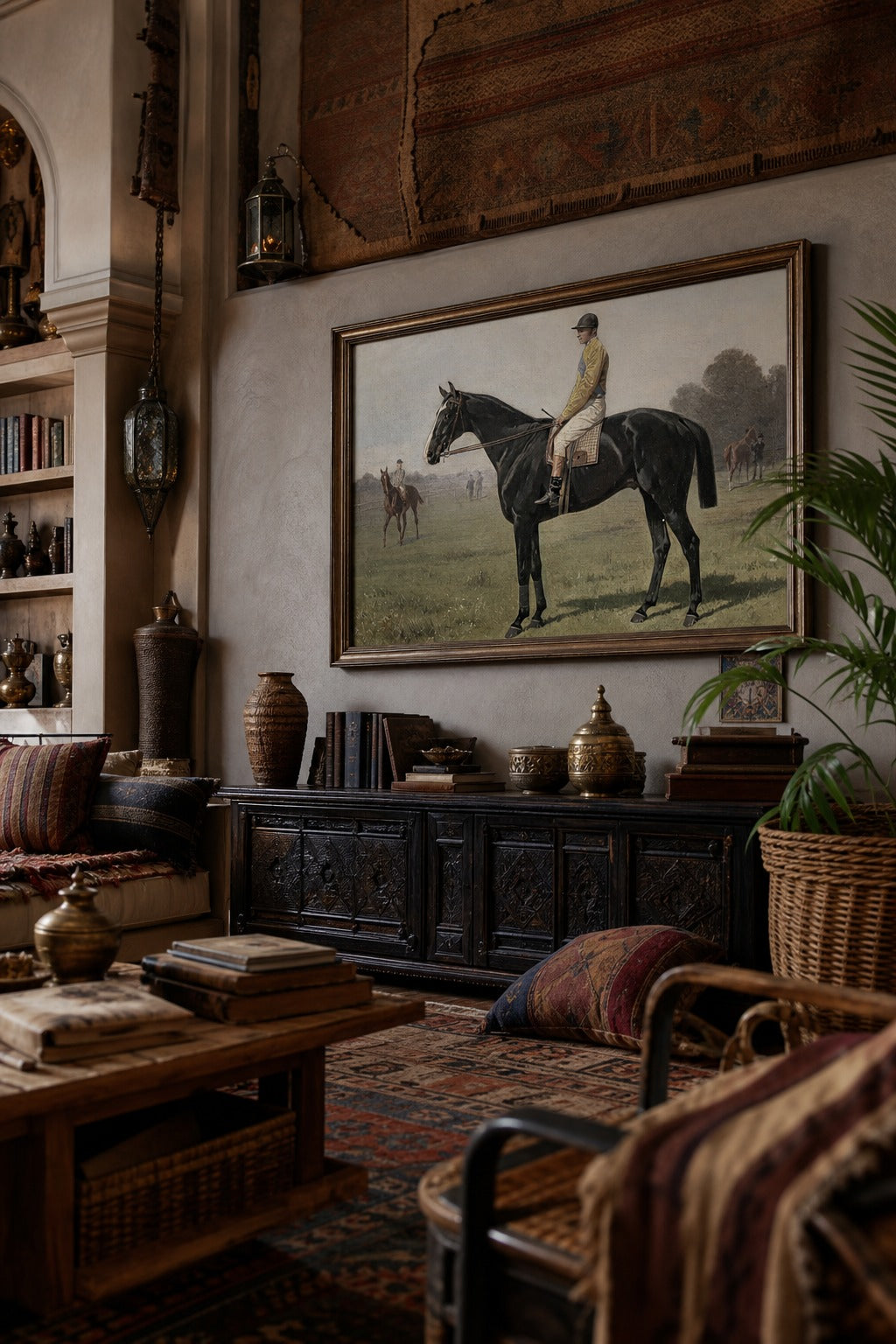 The Dark Horse art print, angled perspective view