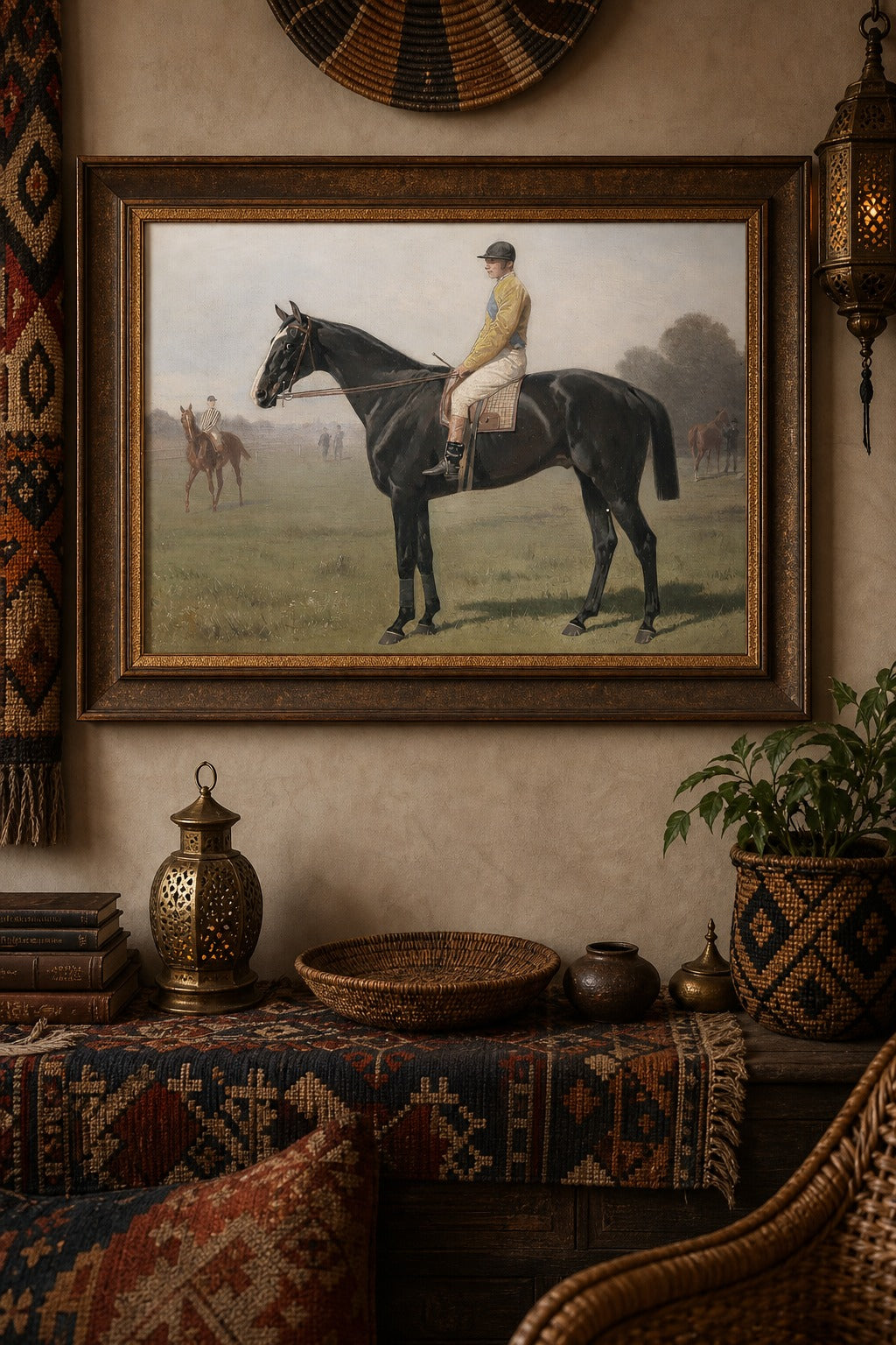 The Dark Horse art print on white background