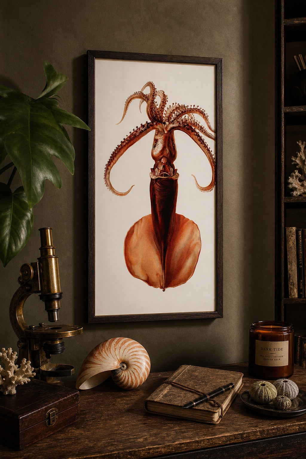 The Deep art print, close-up detail view