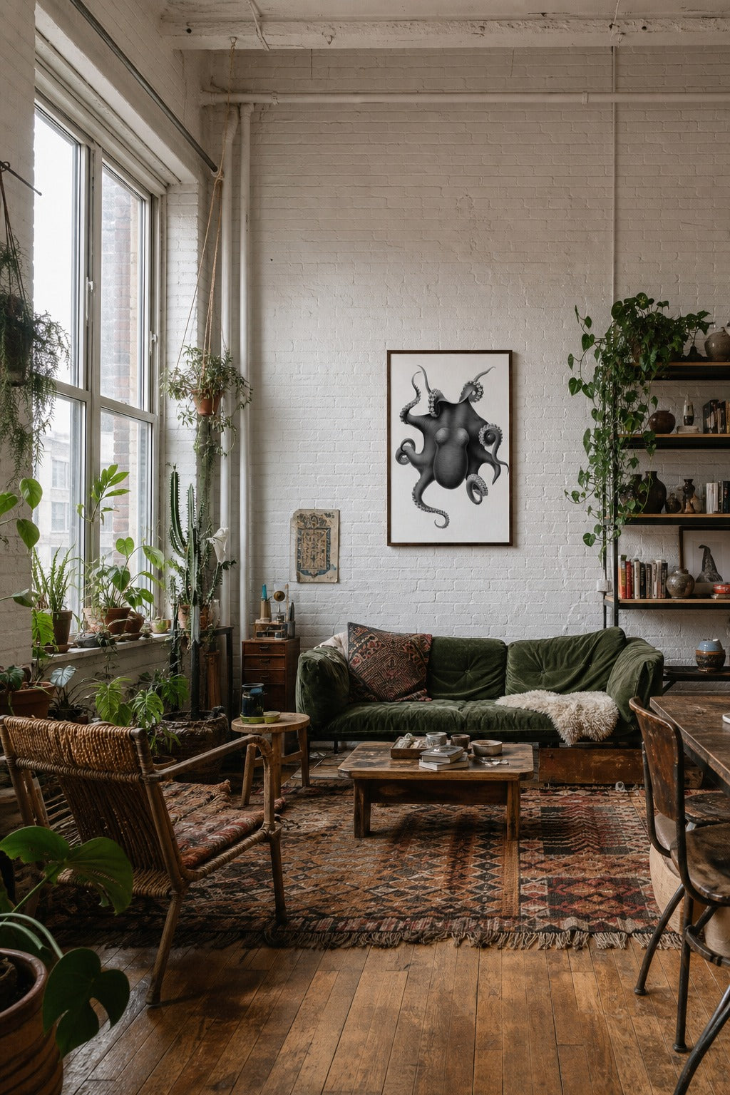 The Deep art print displayed in a modern interior