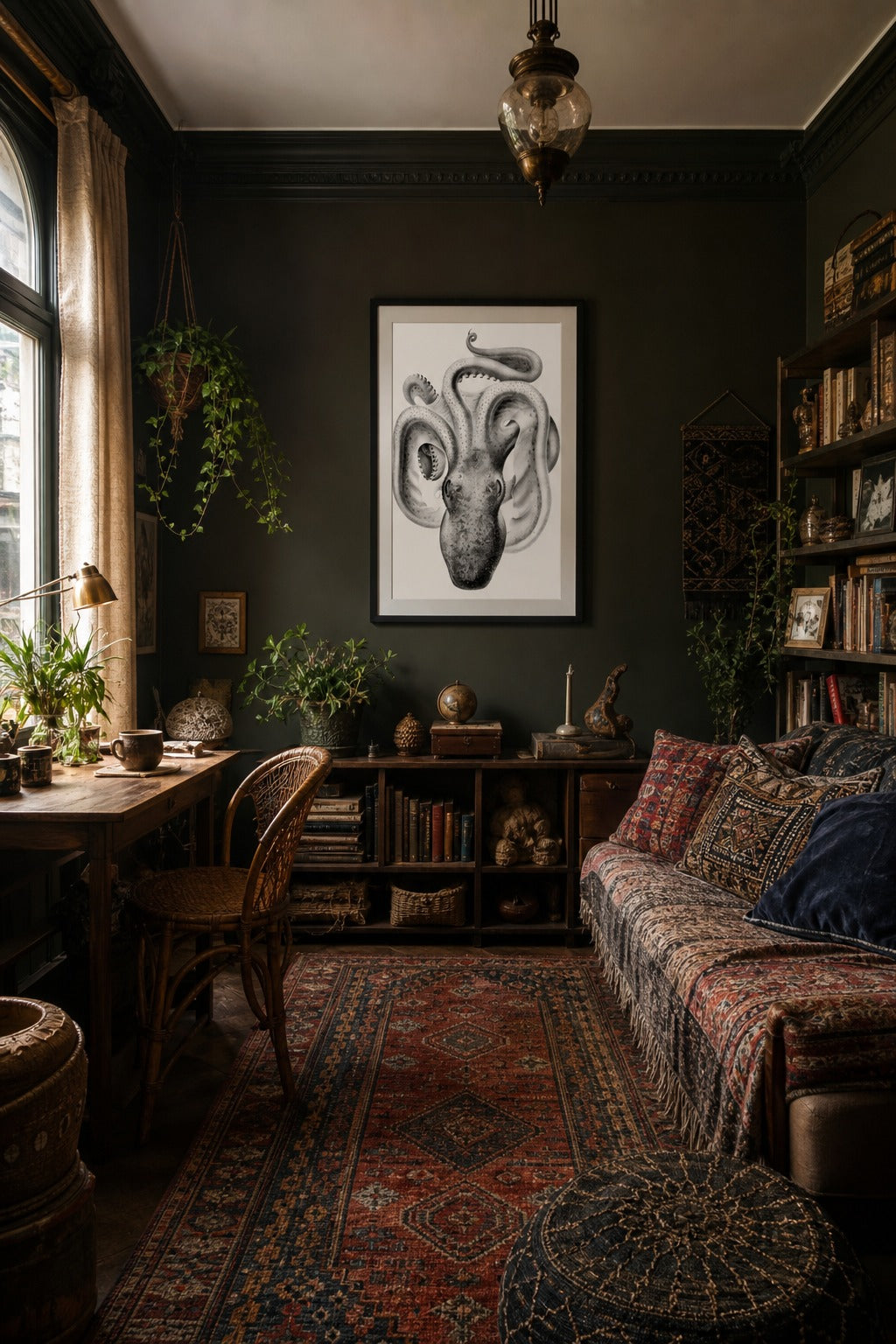 The Deep art print displayed in a modern interior