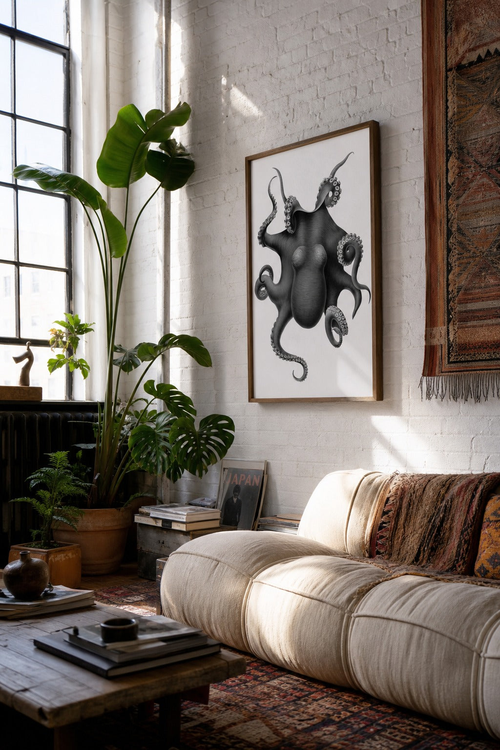 The Deep art print, angled perspective view