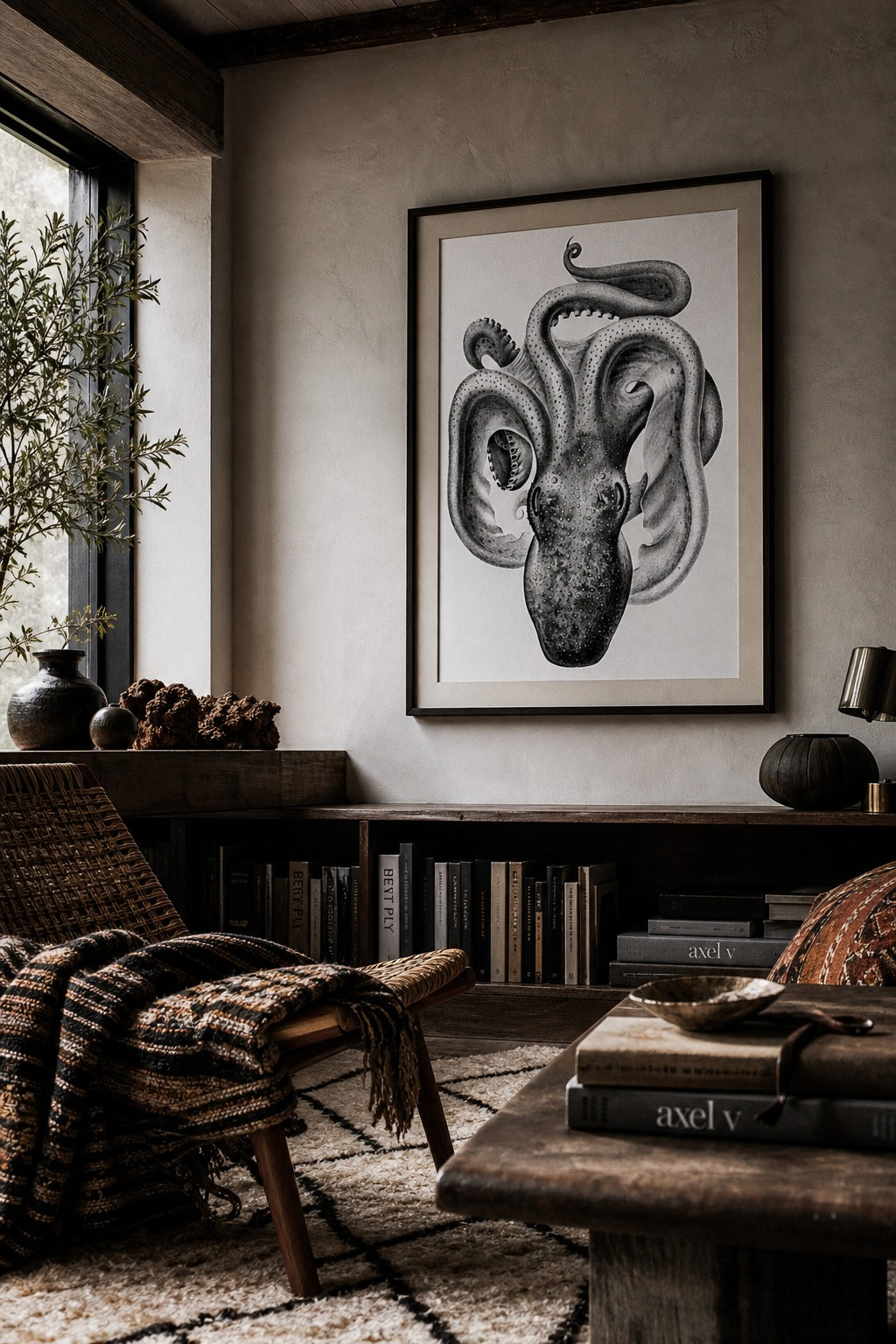 The Deep art print, angled perspective view