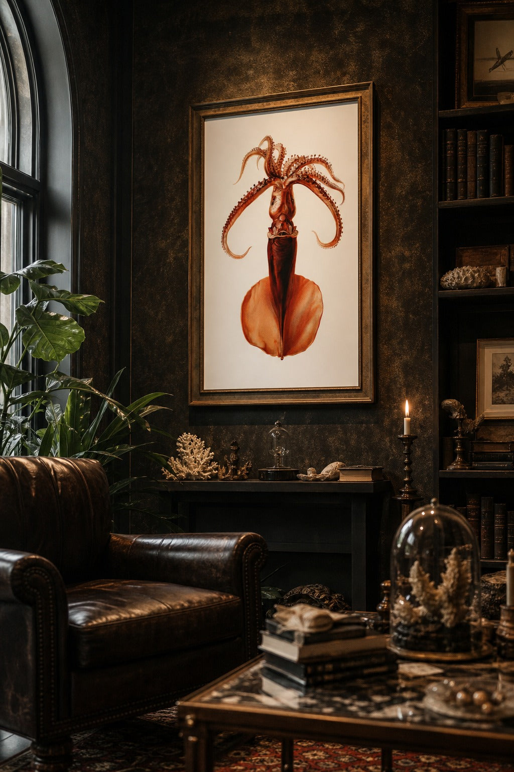 The Deep art print, angled perspective view