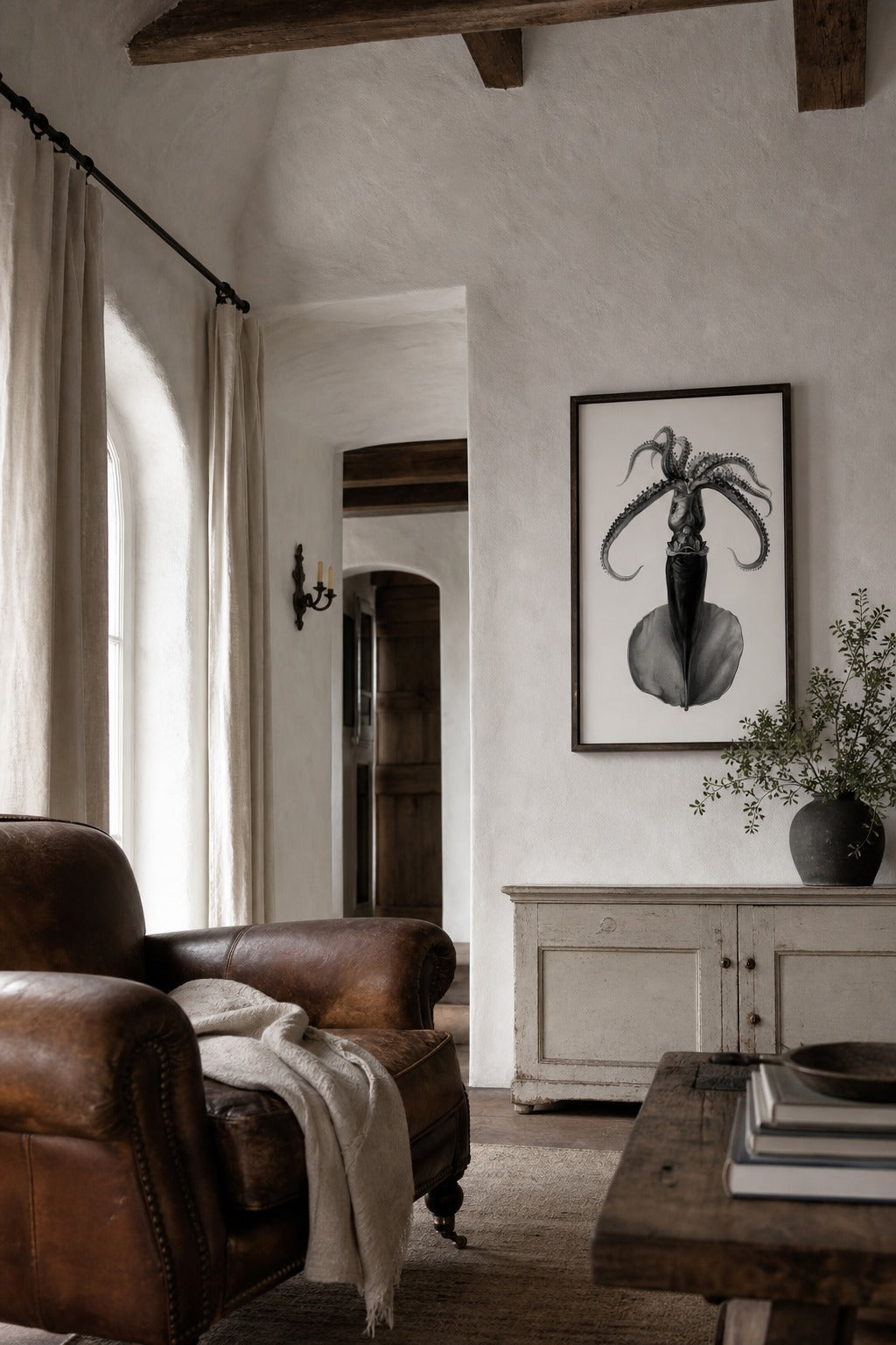 The Deep art print, angled perspective view