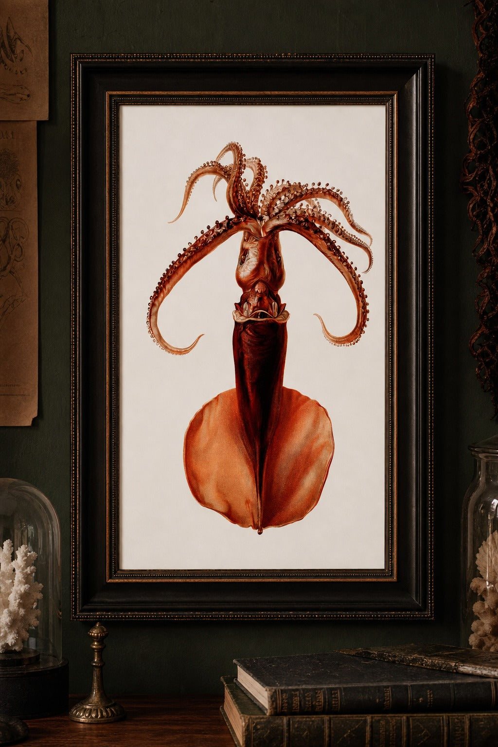 The Deep art print on white background