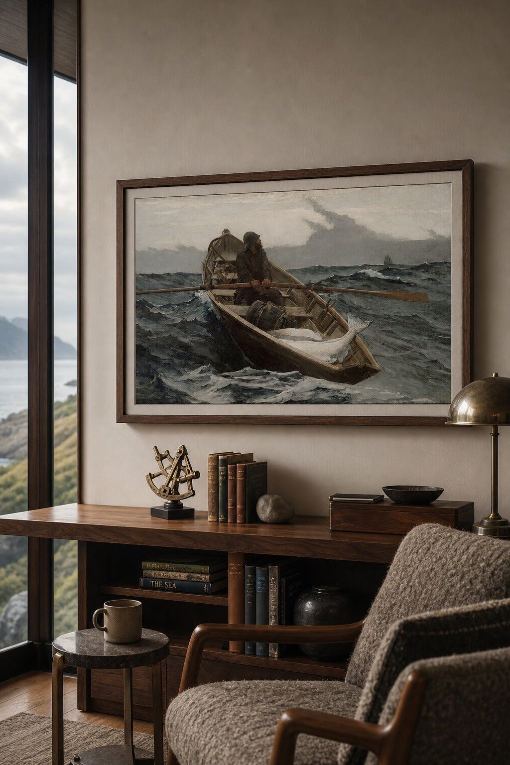 The Dory art print, close-up detail view