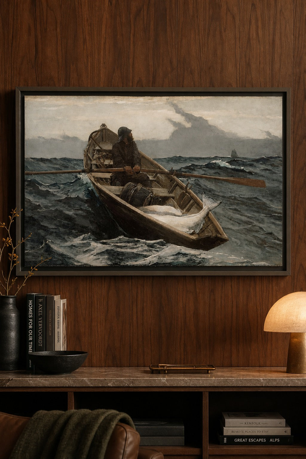 The Dory art print on white background