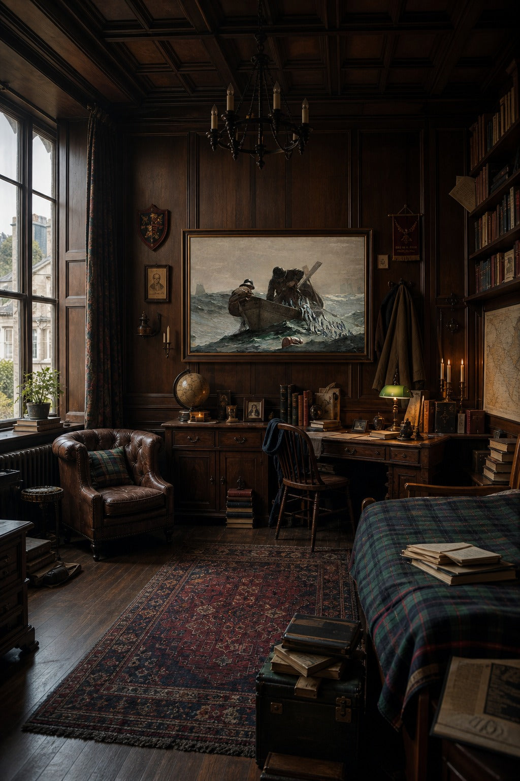 The Haul art print displayed in a modern interior