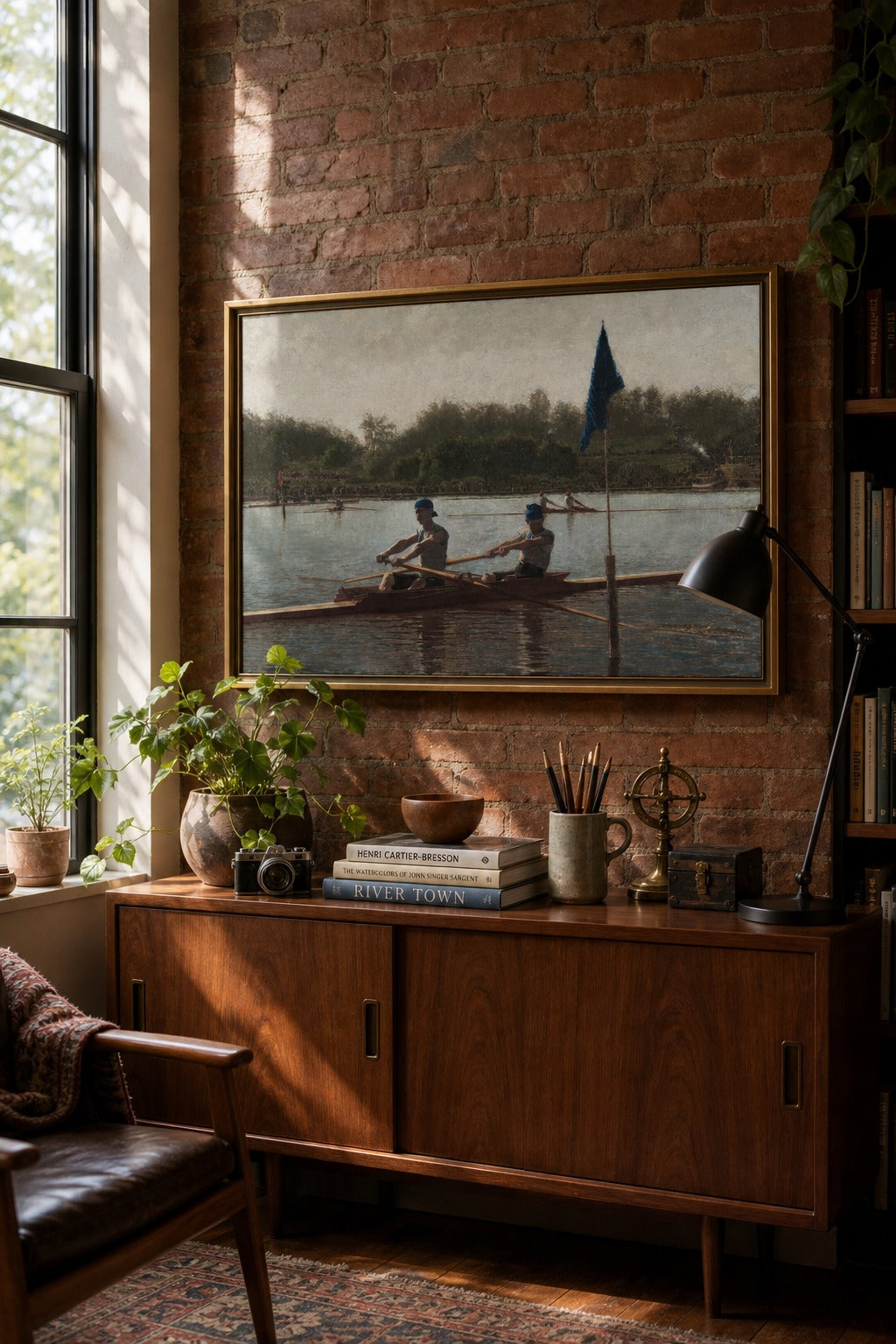 The Regatta art print, close-up detail view
