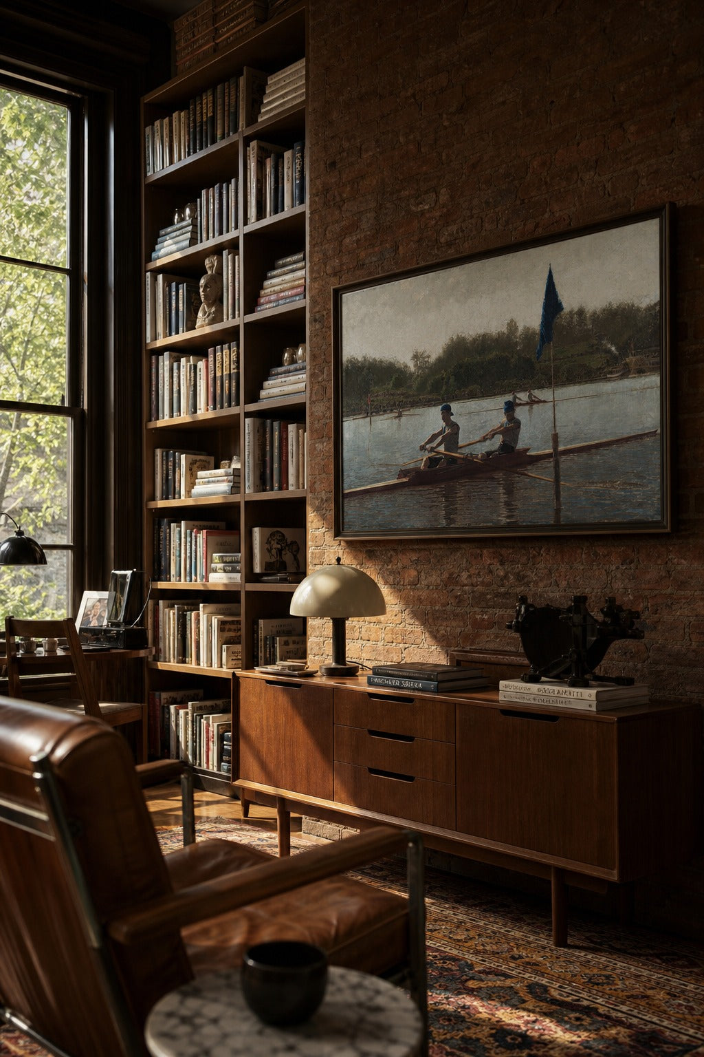 The Regatta art print, angled perspective view
