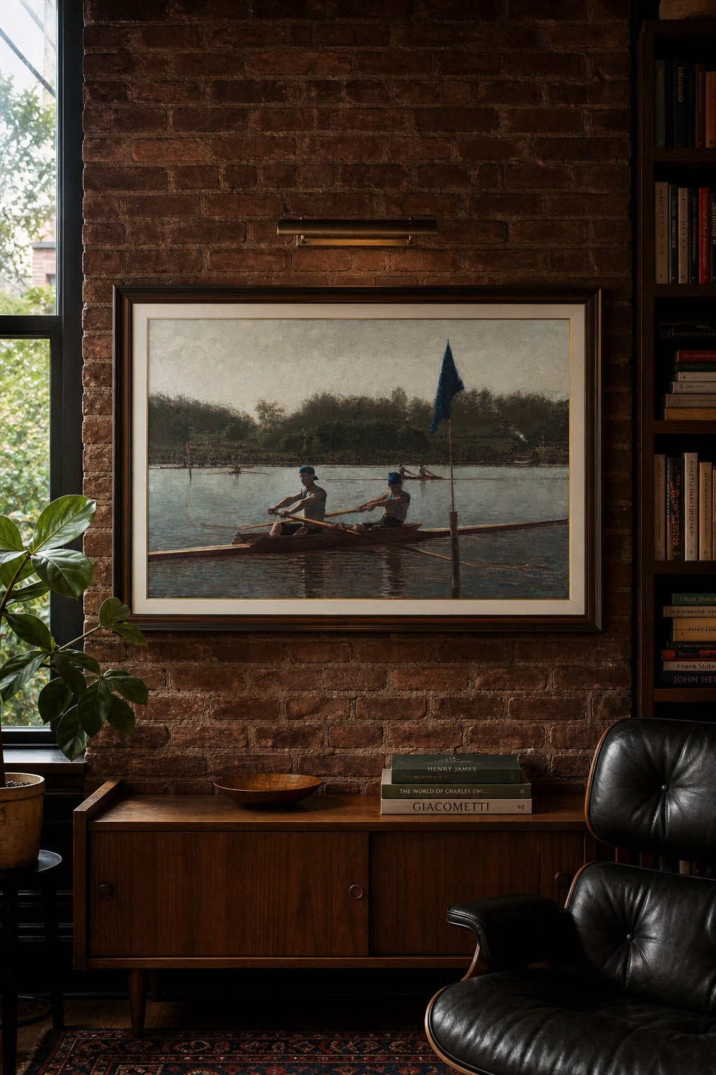 The Regatta art print on white background