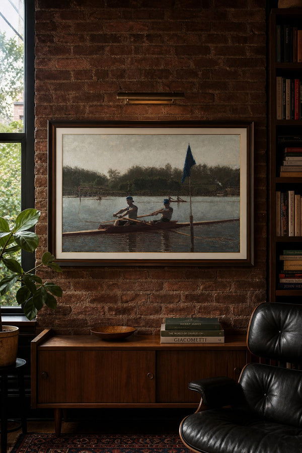 The Regatta art print on white background