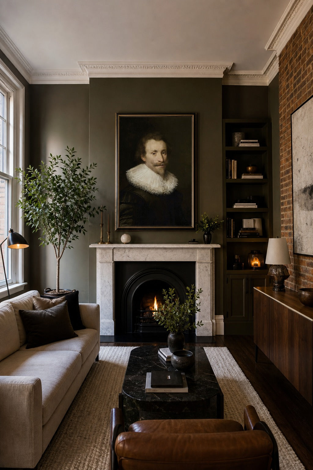 The Ruff art print displayed in a modern interior