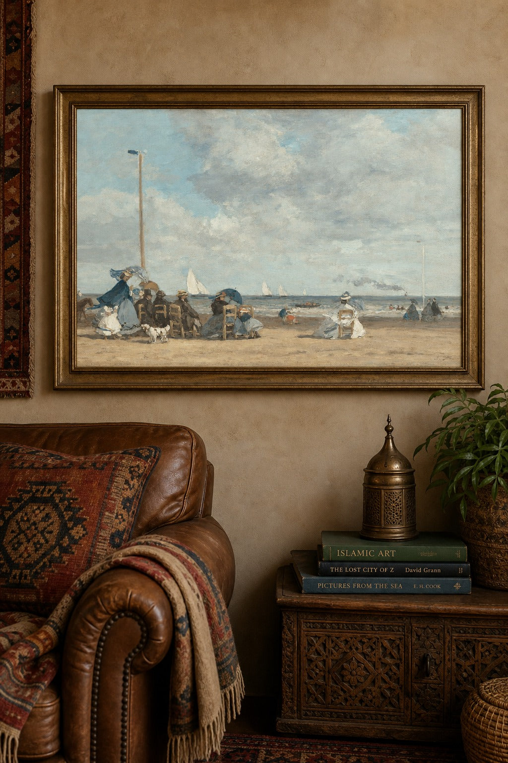 Trouville art print on white background