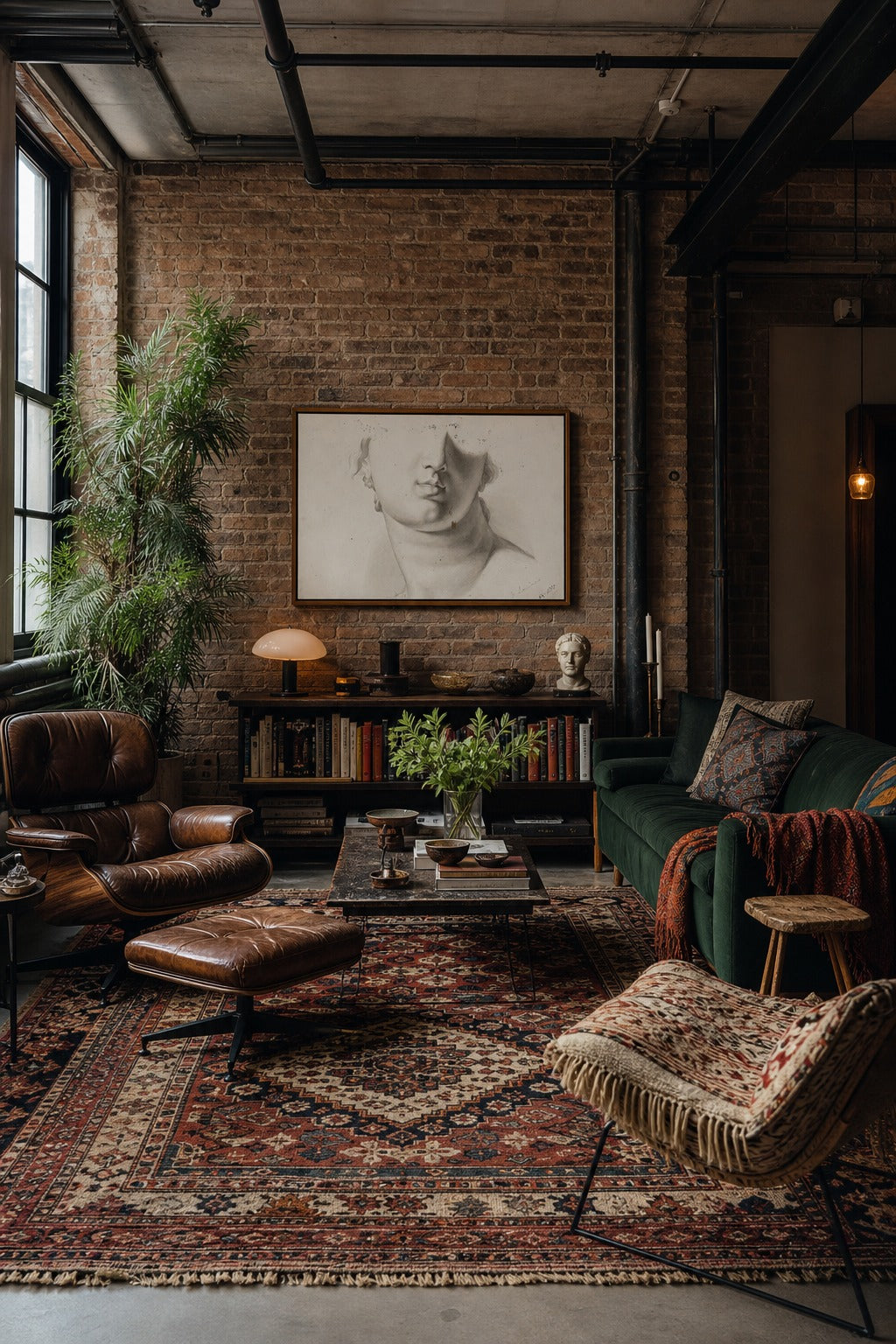 Unfinished art print displayed in a modern interior
