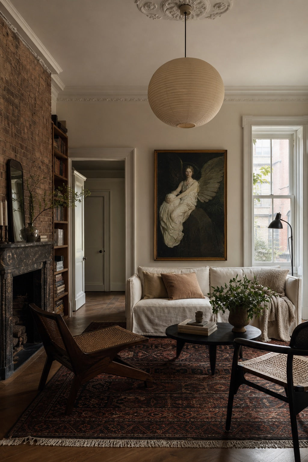 Vigil art print displayed in a modern interior