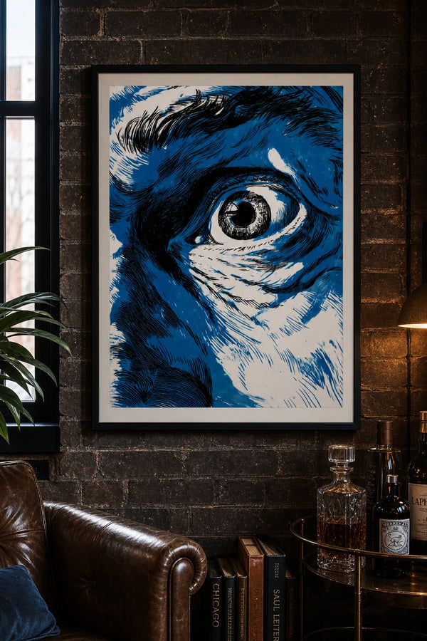 Wide Open art print on white background