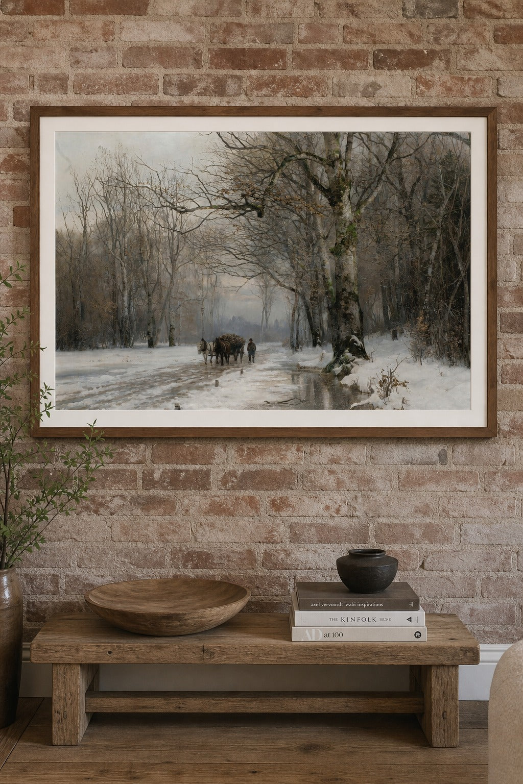 Winter Haul art print on white background