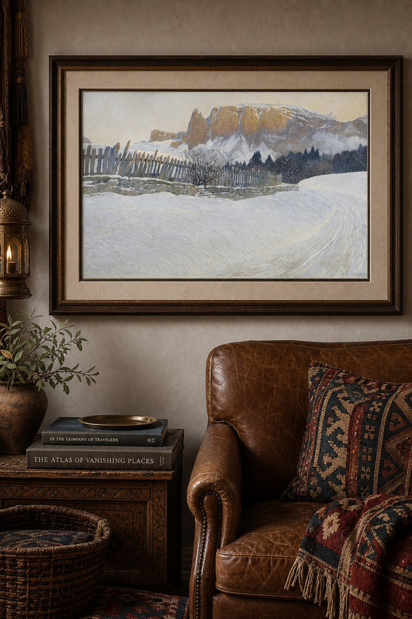 Winter Pass art print on white background