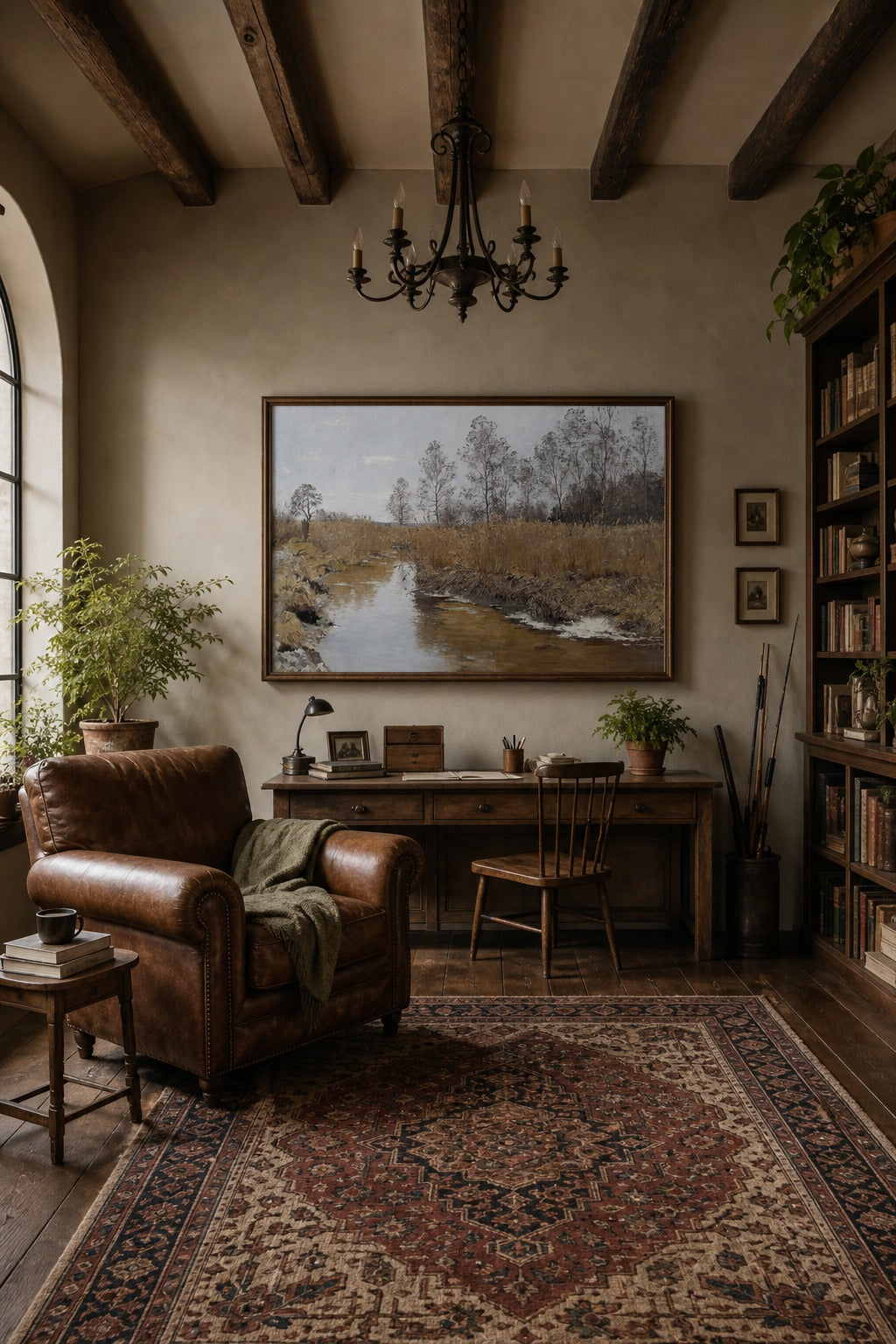 Winter Thaw art print displayed in a modern interior